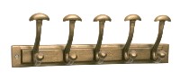Klädhängare Mässing, 5krokar